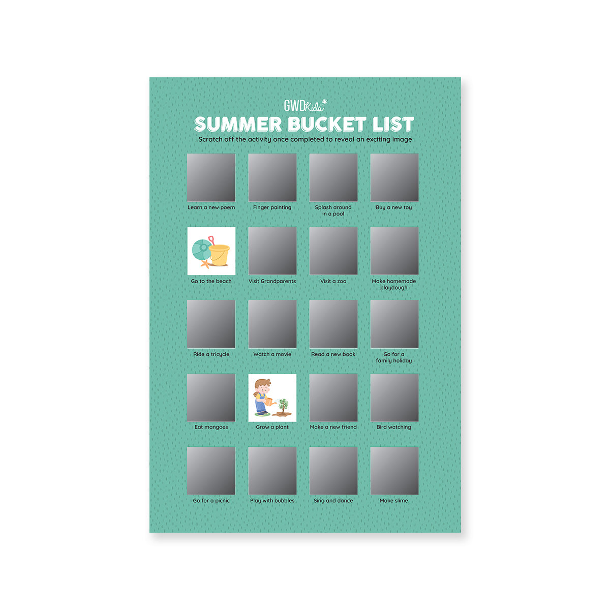 Bucket List Activity Poster