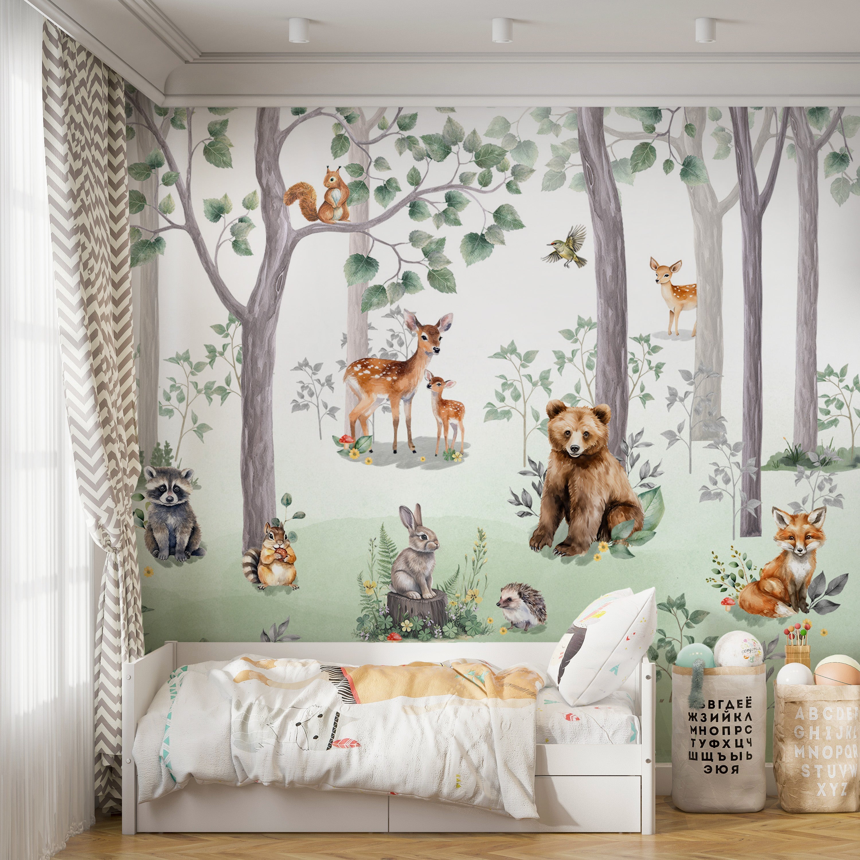 Woodland Friends Wallpaper