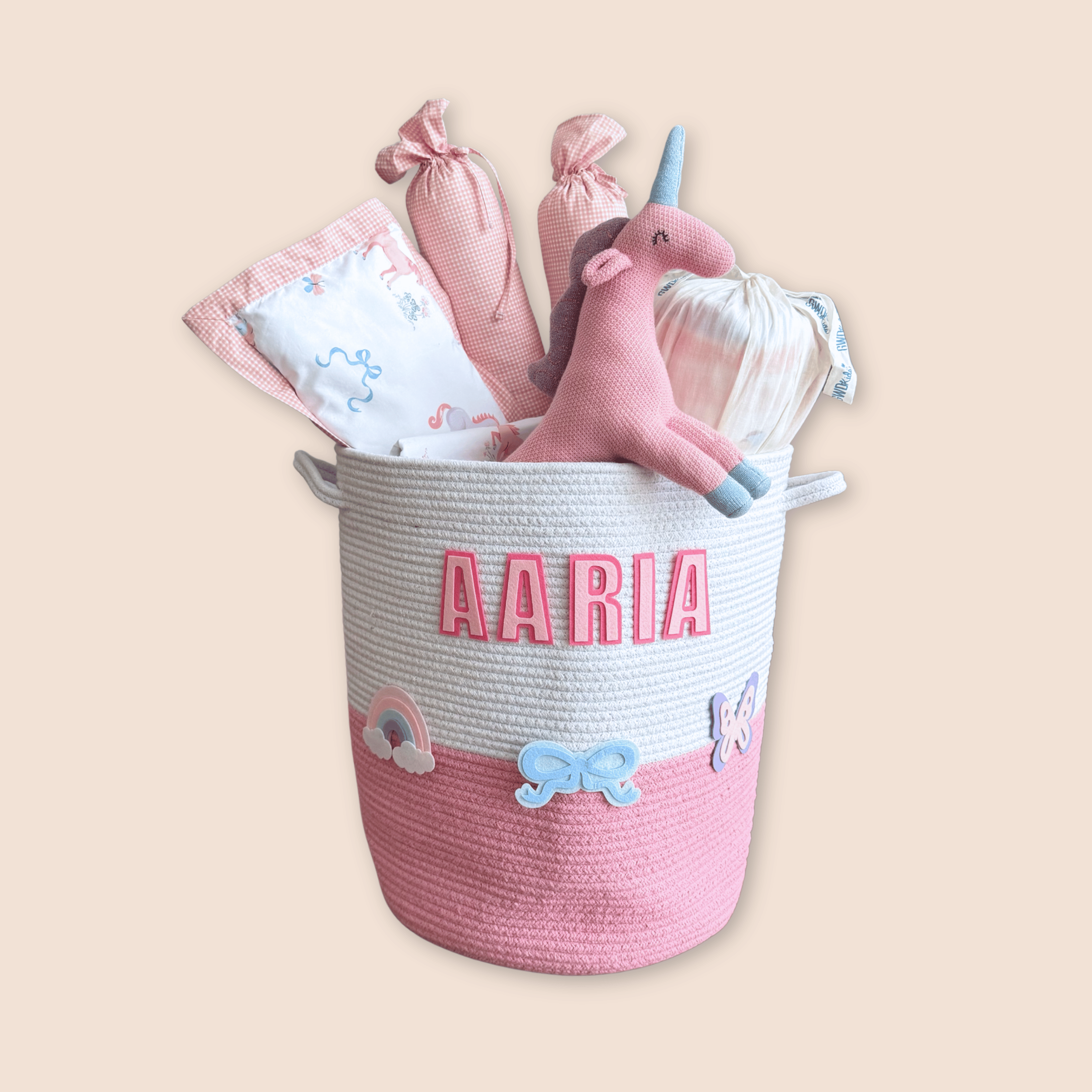 Unicorn Bows Bedding 5pc