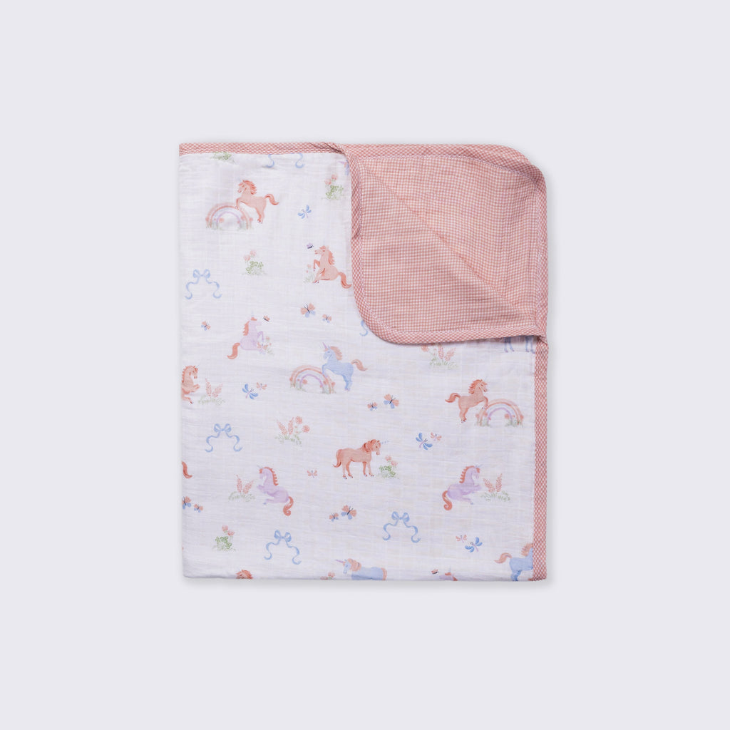 Unicorn Bows Bedding 3pc
