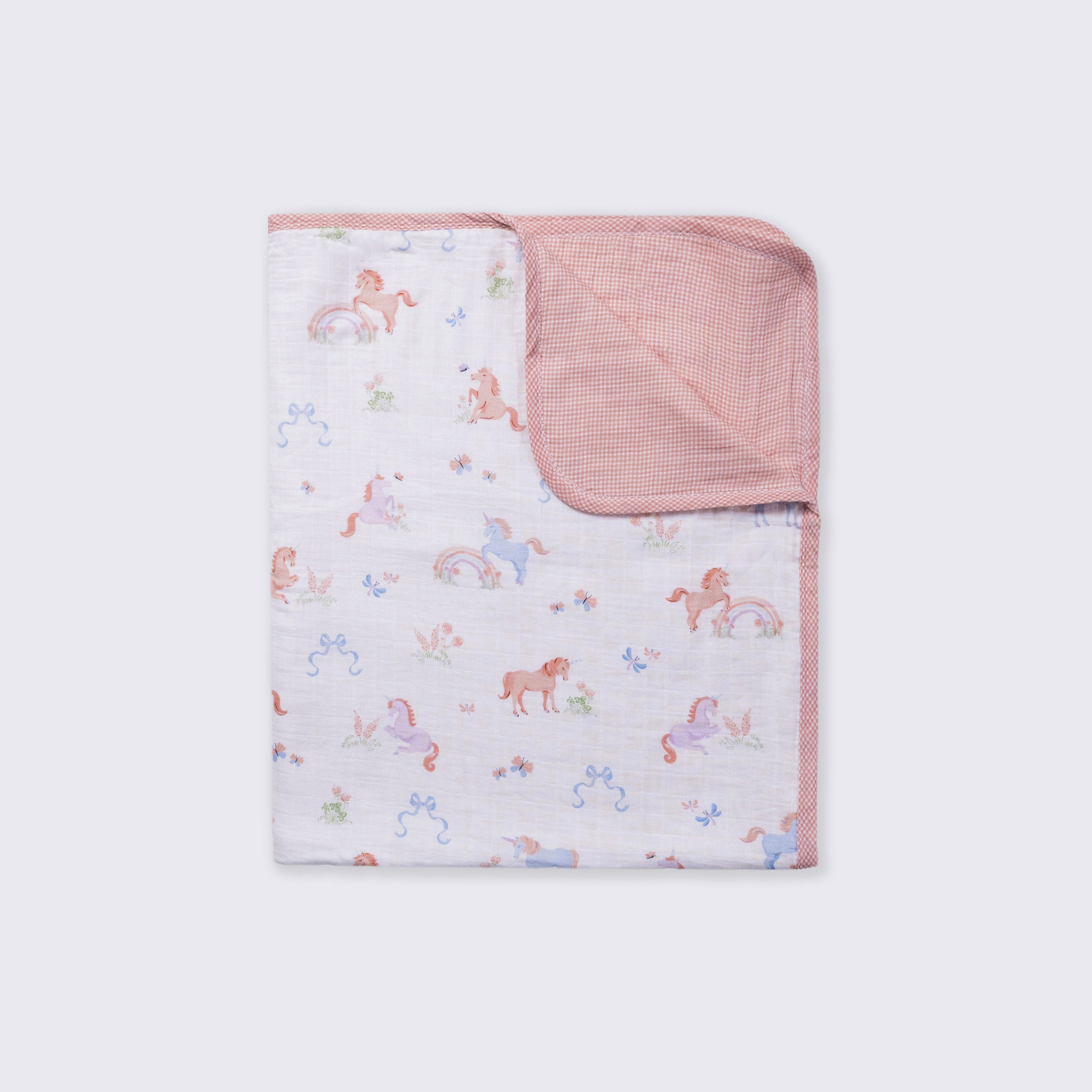 Unicorn Bows Bedding 3pc