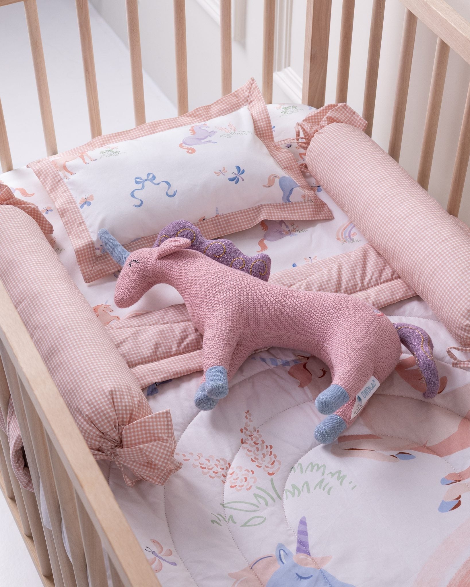 Unicorn Bows Bedding 5pc