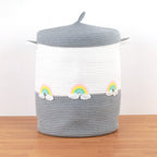 Rainbow Grey Lid Basket