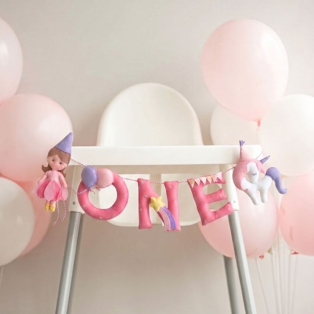 1st Birthday Unicorn Garland