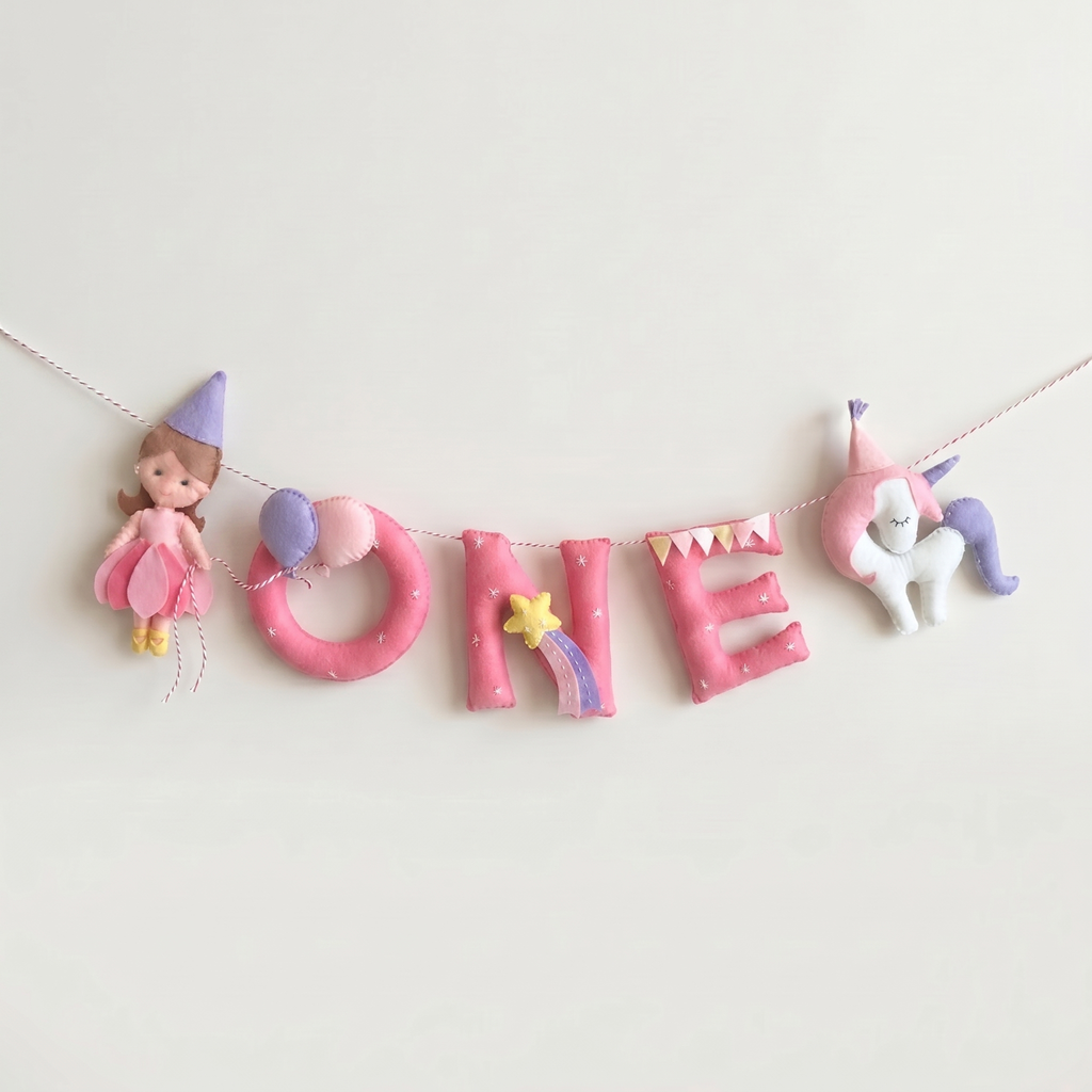 1st Birthday Unicorn Garland