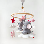Elephant Clouds Cot Mobile