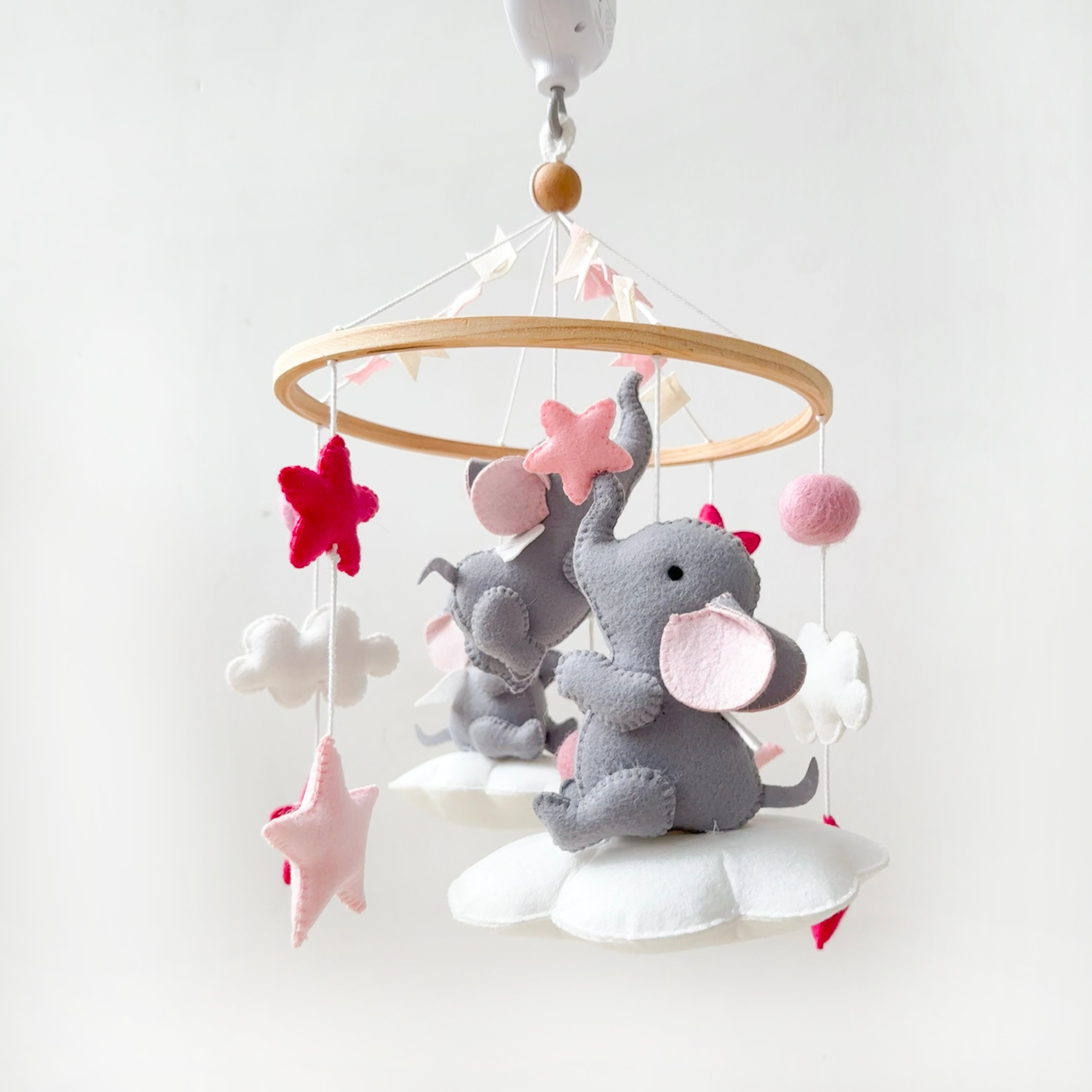 Elephant Clouds Cot Mobile