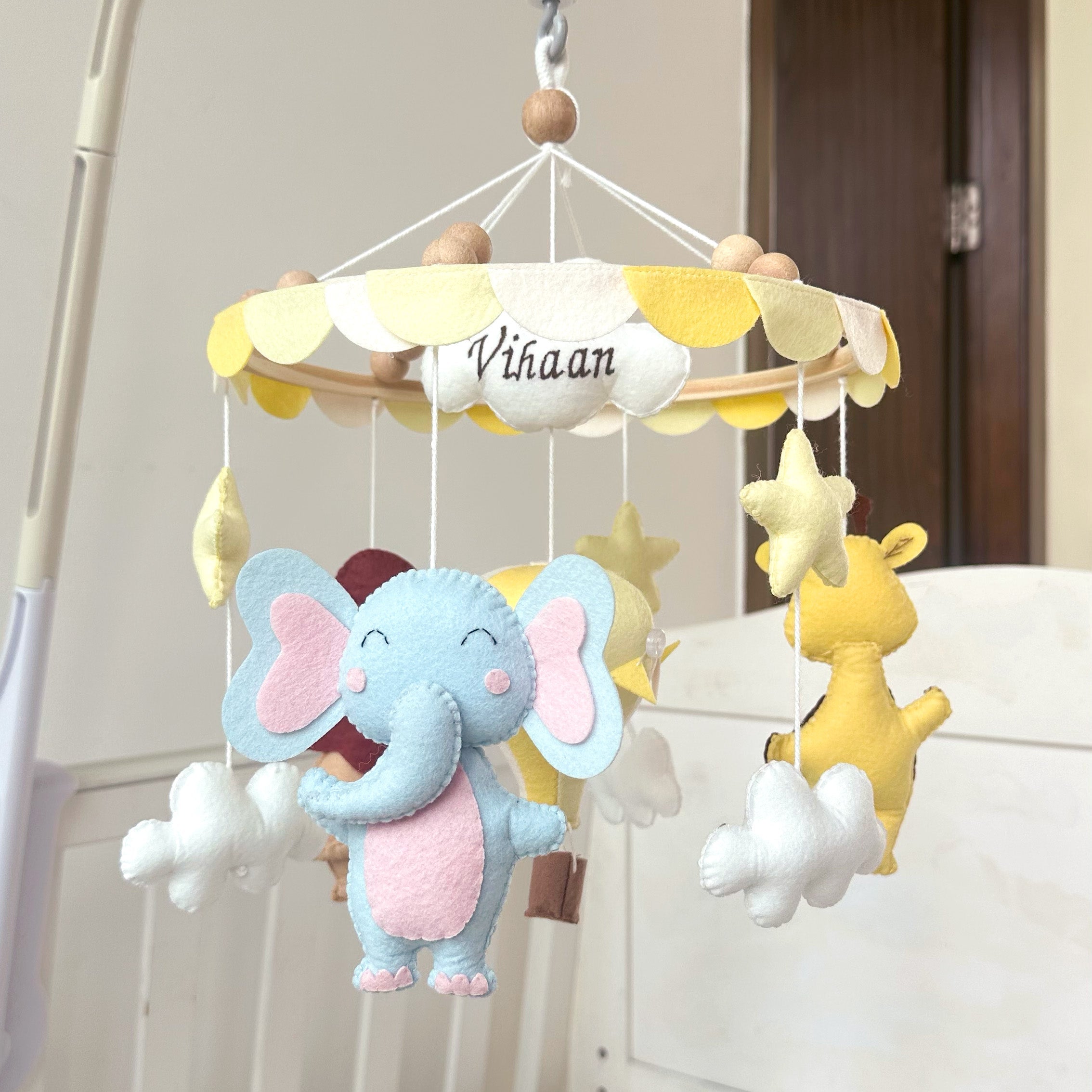 Animals Clouds Cot Mobile