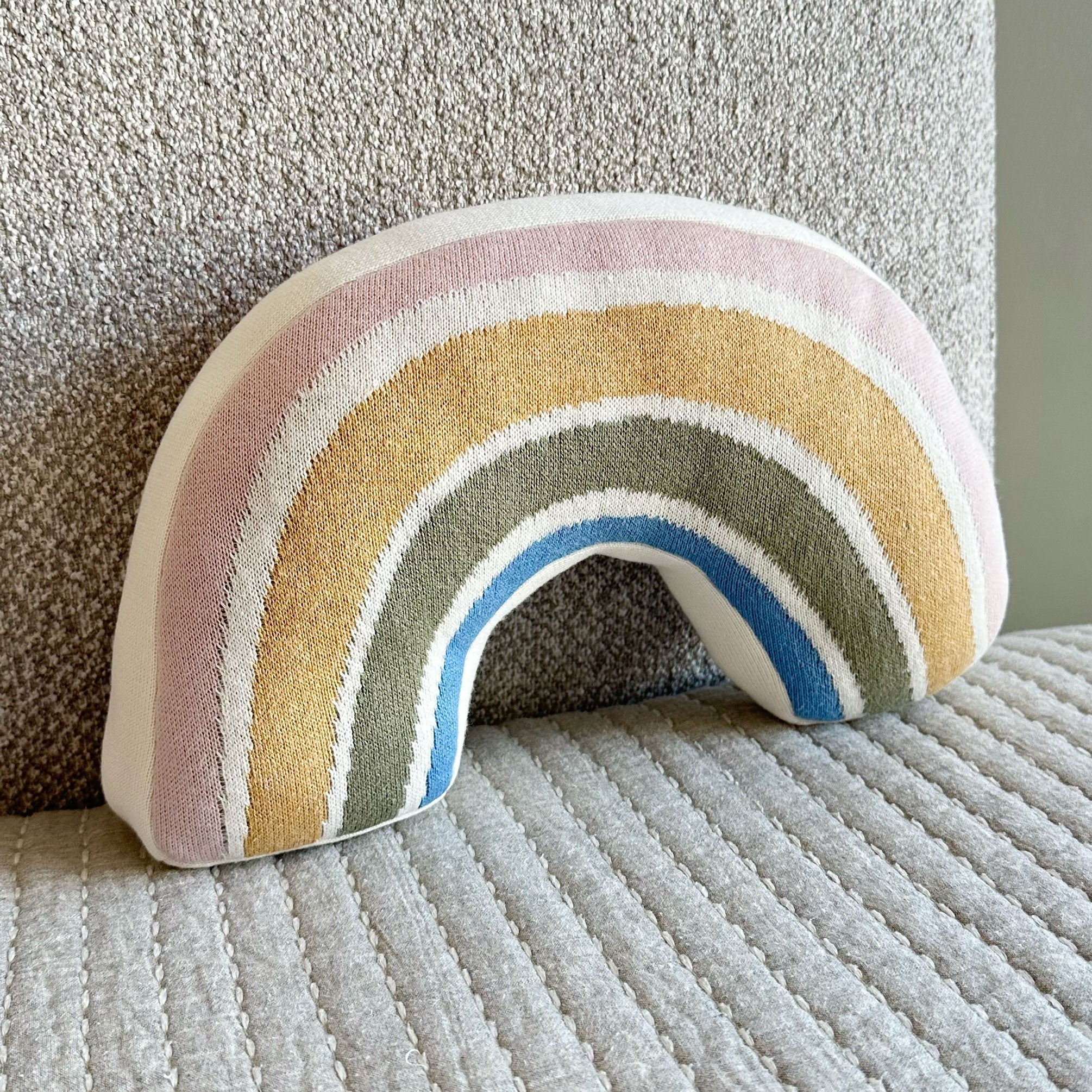 Rainbow Knitted Cotton Doll