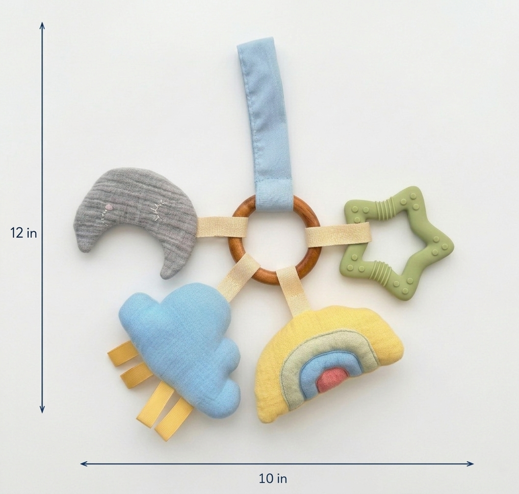 Sensory Toy Rainbow Teether