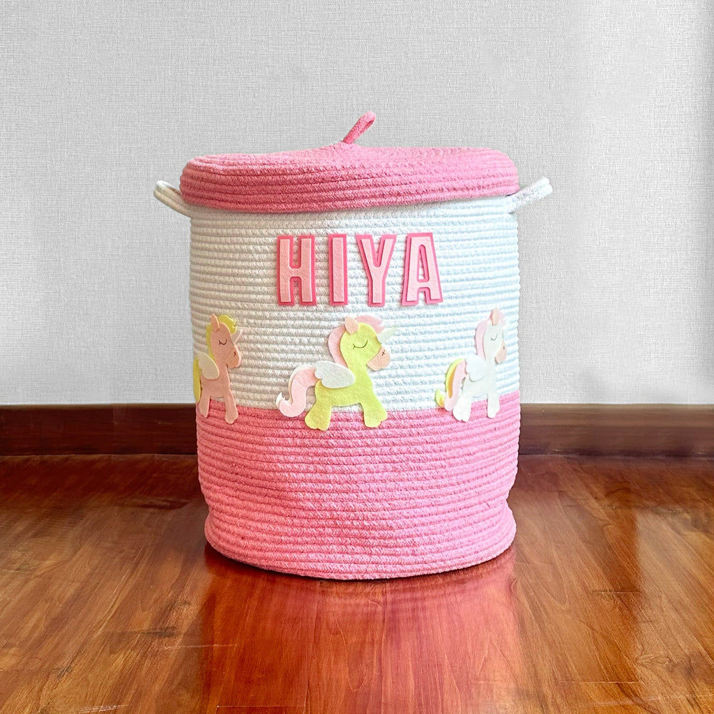 Little Unicorn Lid Basket