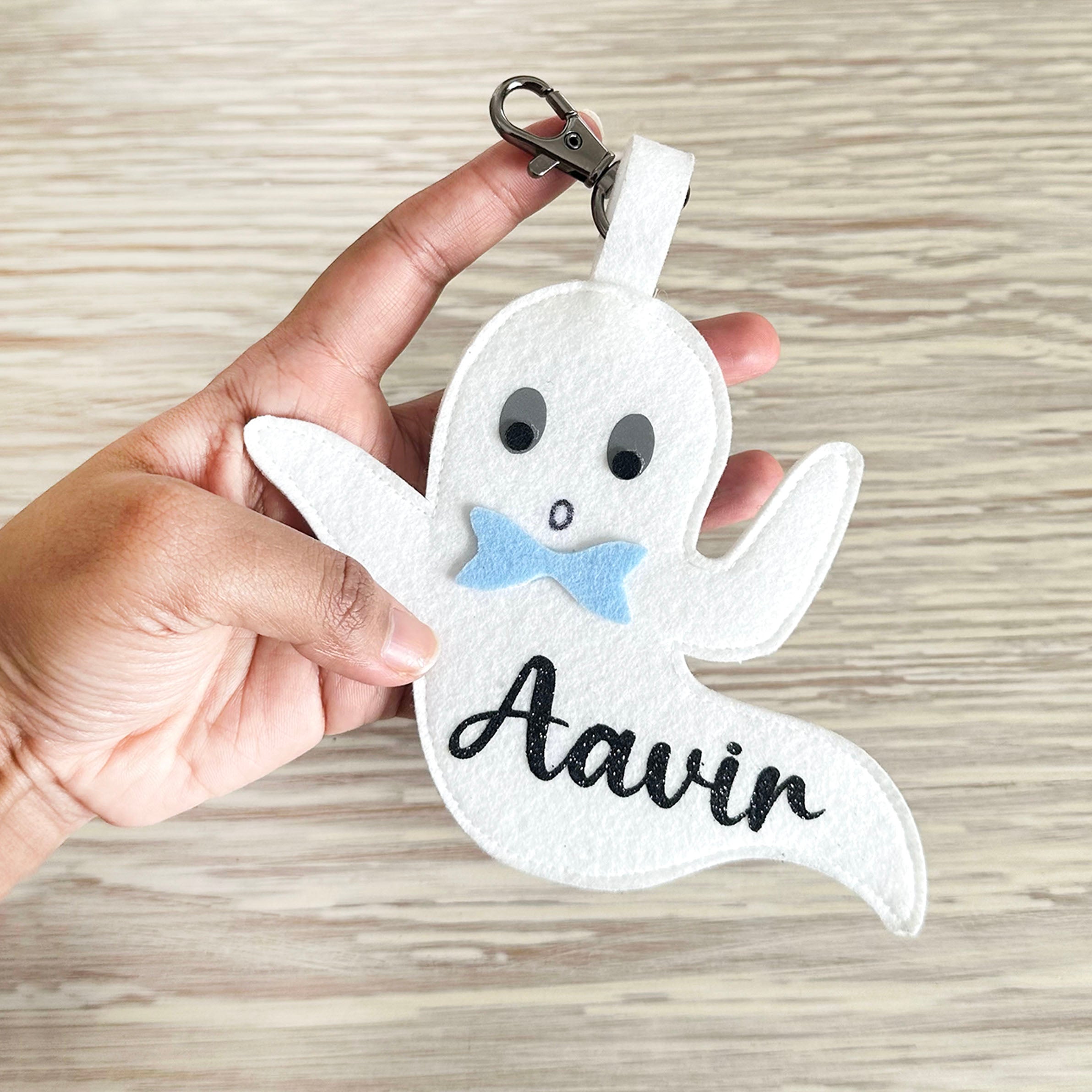 Ghost Boy Halloween Keychain