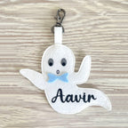 Ghost Boy Halloween Keychain