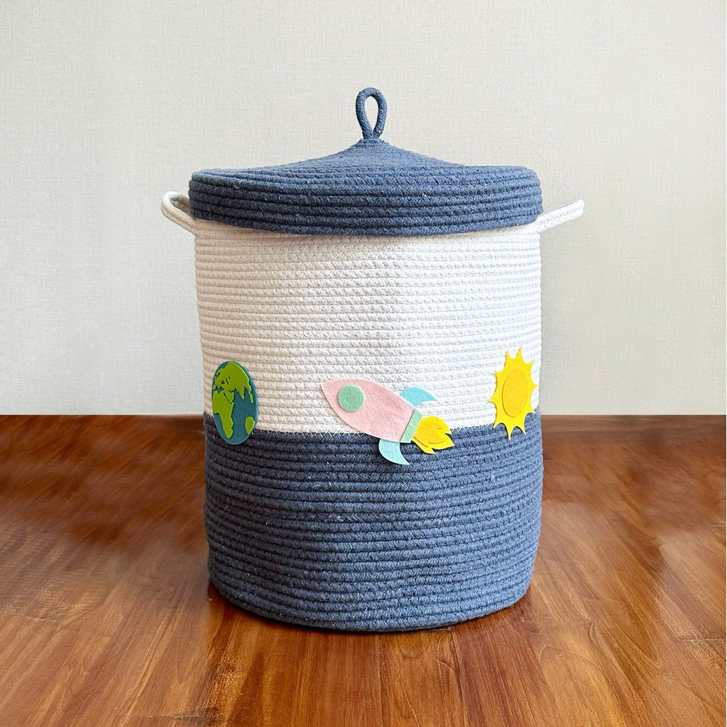 Solar System Navy Basket
