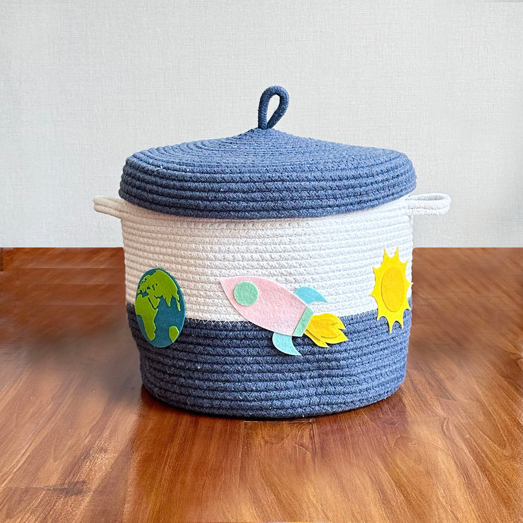 Solar System Navy Basket