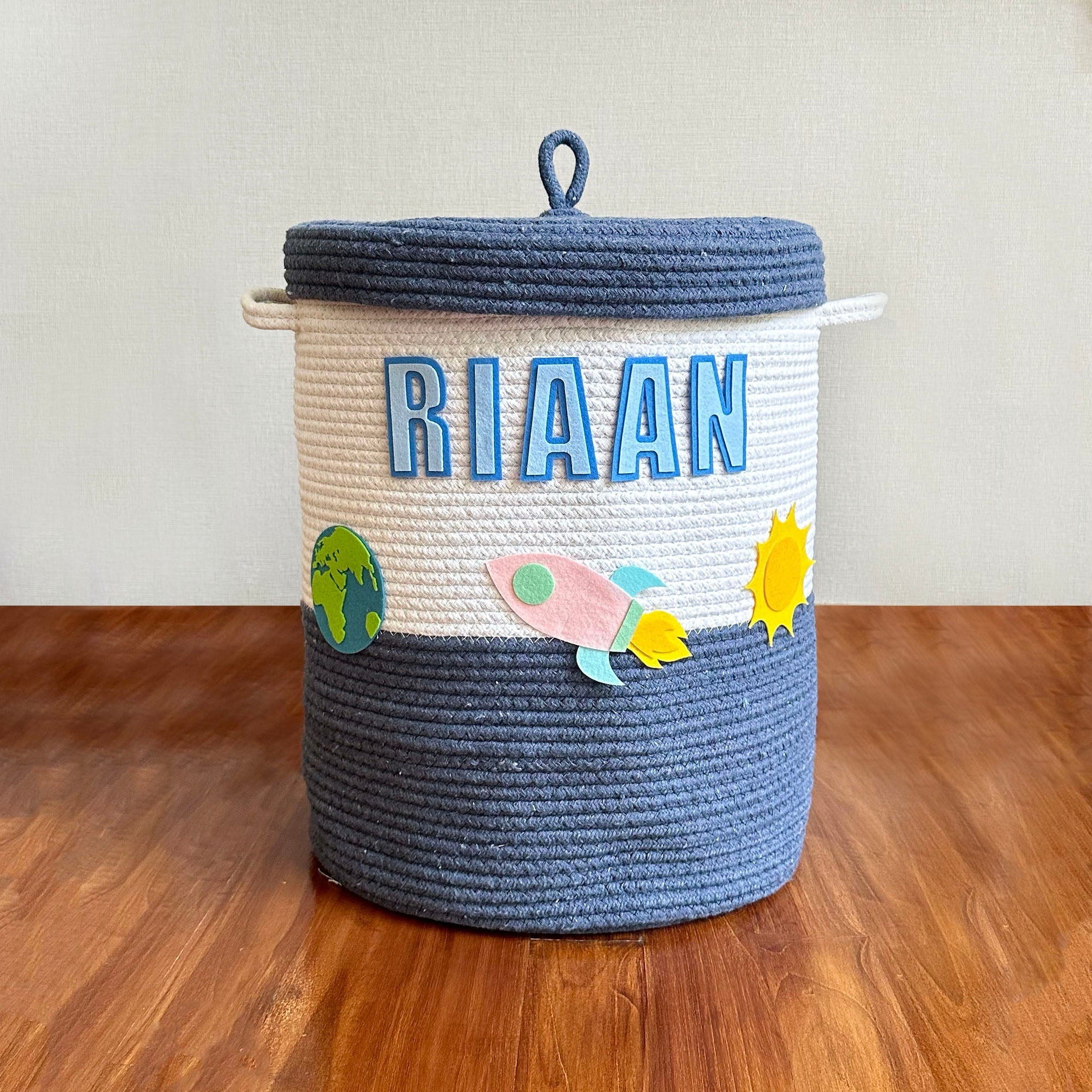 Solar System Navy Basket