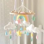 Rainbow Cloud Cot Mobile