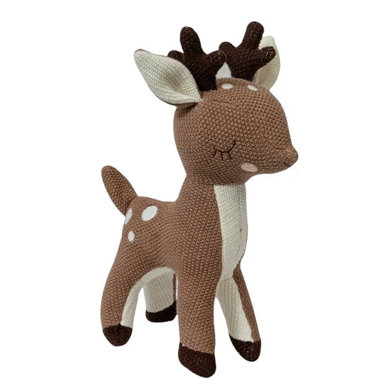 Deer Knitted Cotton Doll
