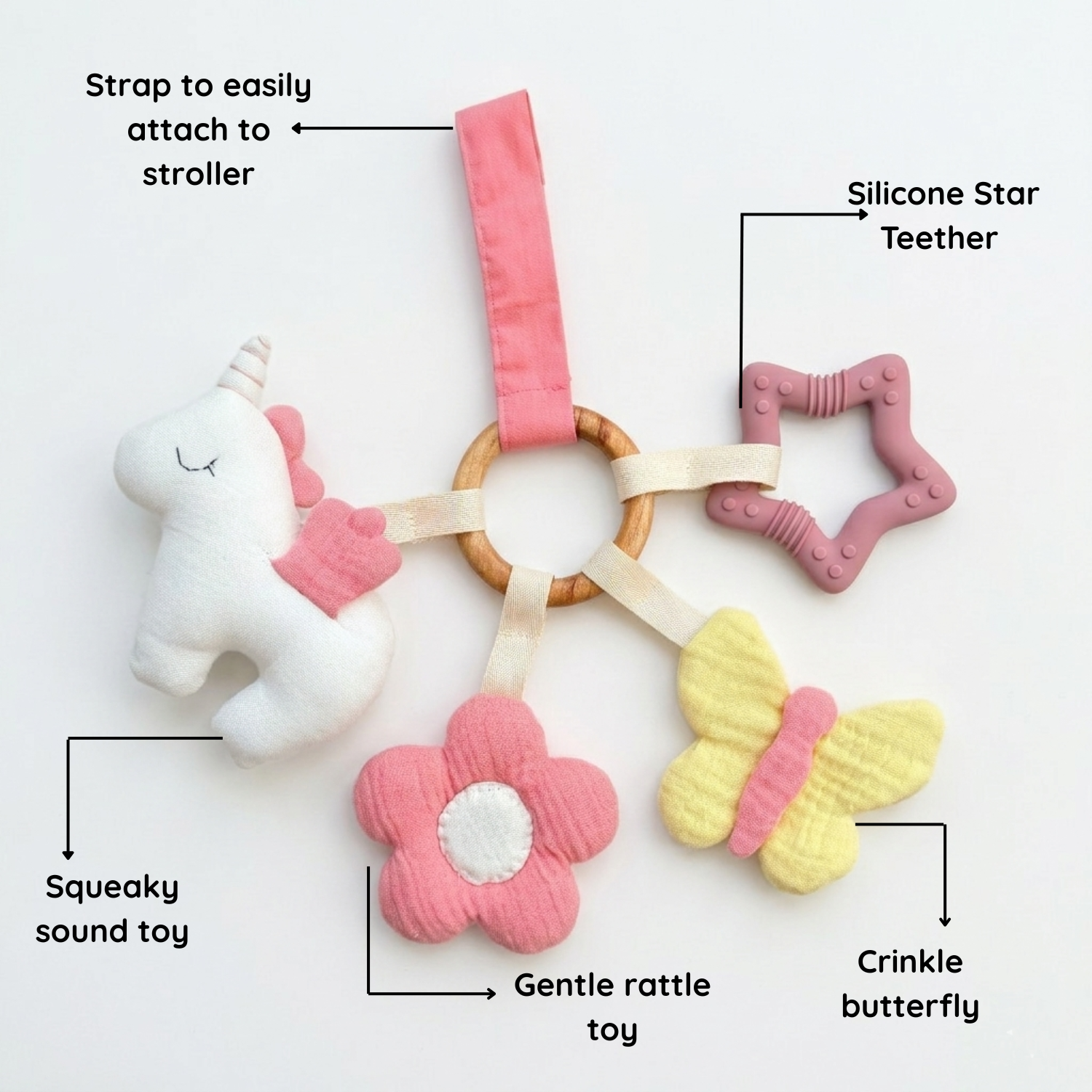 Sensory Toy Unicorn Teether