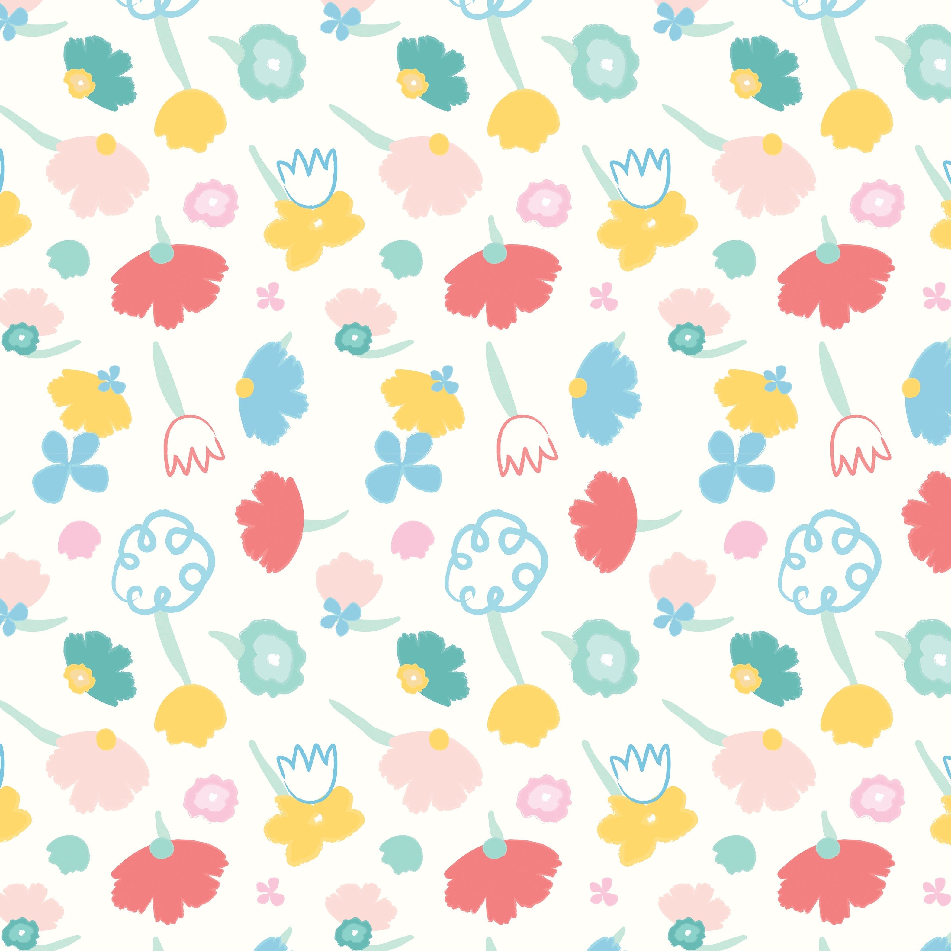 Flower Power Nursery Wallpaper